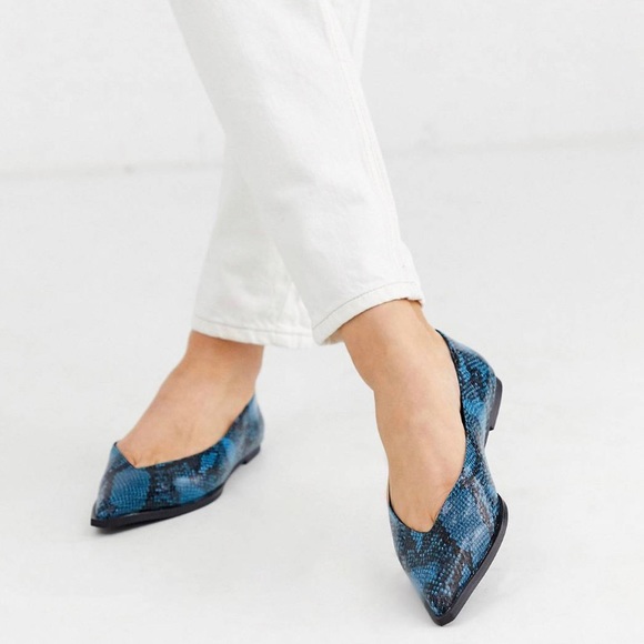 ASOS Shoes - NWOT ASOS Design  snakeskin ballet flats s9 (UK7)